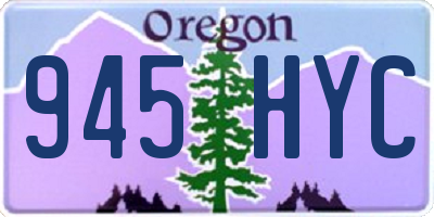 OR license plate 945HYC