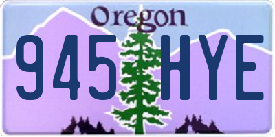 OR license plate 945HYE