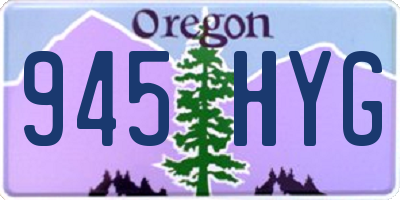 OR license plate 945HYG