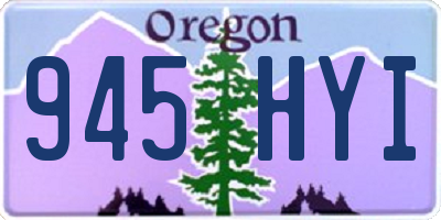 OR license plate 945HYI
