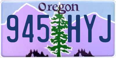 OR license plate 945HYJ