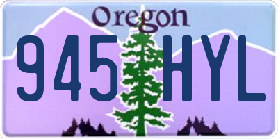 OR license plate 945HYL