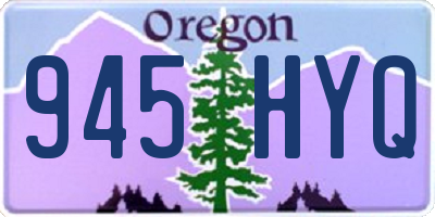 OR license plate 945HYQ