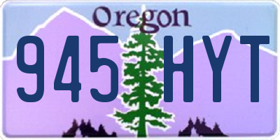 OR license plate 945HYT
