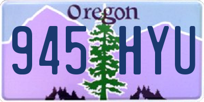OR license plate 945HYU