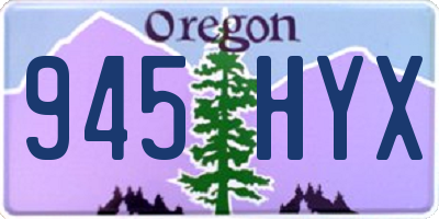 OR license plate 945HYX