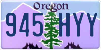 OR license plate 945HYY