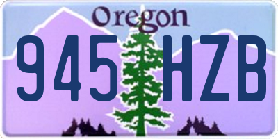 OR license plate 945HZB