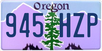 OR license plate 945HZP