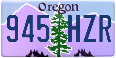 OR license plate 945HZR