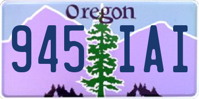 OR license plate 945IAI