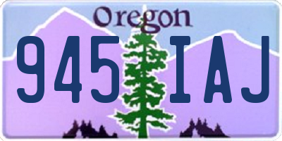 OR license plate 945IAJ