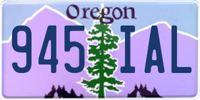 OR license plate 945IAL