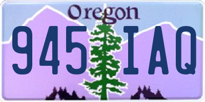 OR license plate 945IAQ
