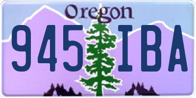 OR license plate 945IBA
