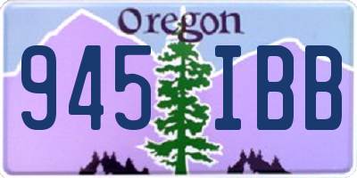 OR license plate 945IBB
