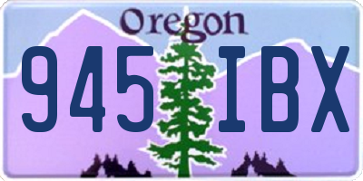 OR license plate 945IBX