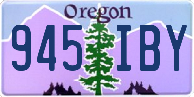 OR license plate 945IBY