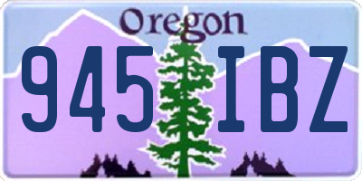 OR license plate 945IBZ