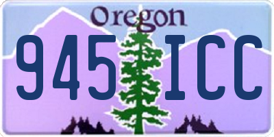 OR license plate 945ICC