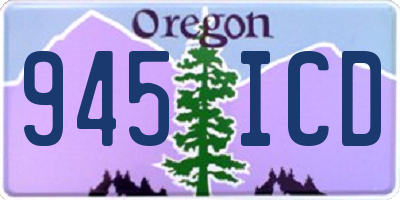 OR license plate 945ICD