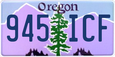 OR license plate 945ICF