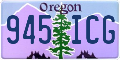 OR license plate 945ICG