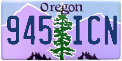 OR license plate 945ICN