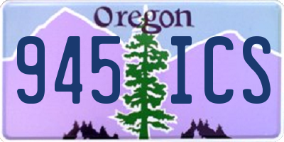 OR license plate 945ICS