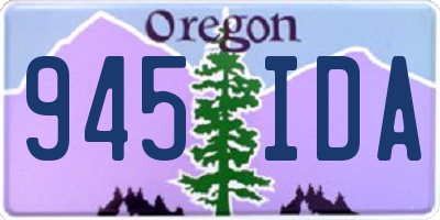 OR license plate 945IDA