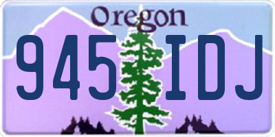 OR license plate 945IDJ