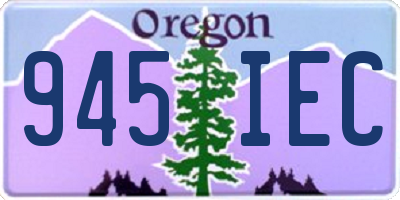 OR license plate 945IEC