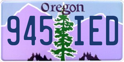 OR license plate 945IED