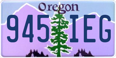 OR license plate 945IEG