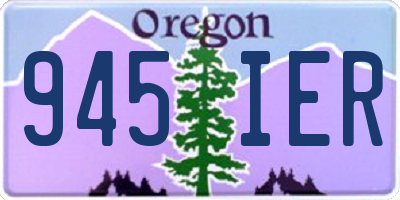 OR license plate 945IER