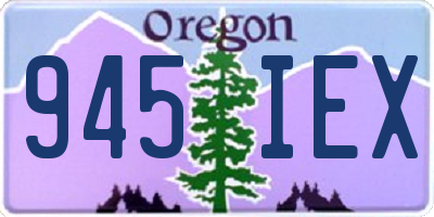 OR license plate 945IEX