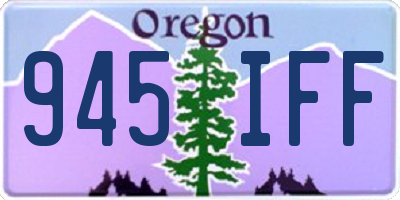 OR license plate 945IFF