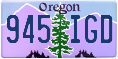 OR license plate 945IGD