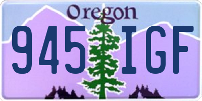 OR license plate 945IGF
