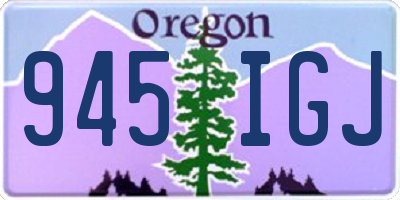 OR license plate 945IGJ