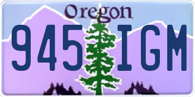 OR license plate 945IGM
