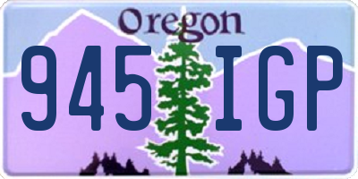 OR license plate 945IGP