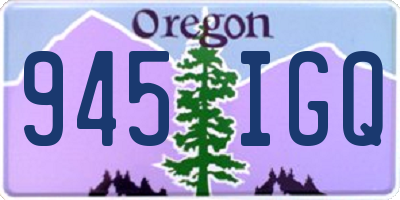 OR license plate 945IGQ