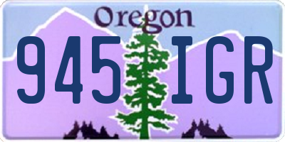 OR license plate 945IGR