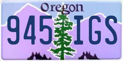 OR license plate 945IGS