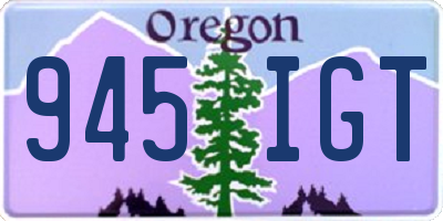 OR license plate 945IGT