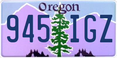 OR license plate 945IGZ