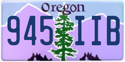 OR license plate 945IIB