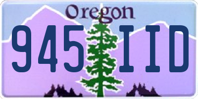 OR license plate 945IID