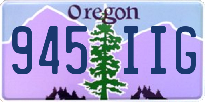 OR license plate 945IIG
